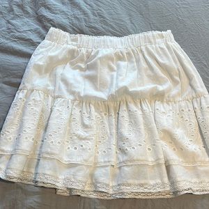 white skirt